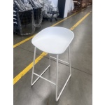Barrel Stool in white