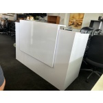 Brooke White Reception Desk - Image 2